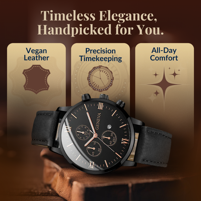 4-Piece Fashion Watch and Bracelet Set