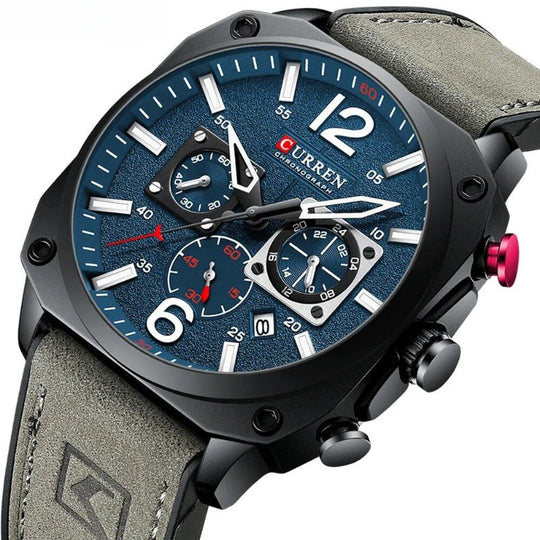 Business Leather Quartz Wrist Watch