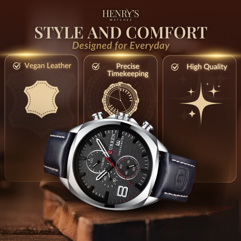 Classic Chronograph Sport Military Watch