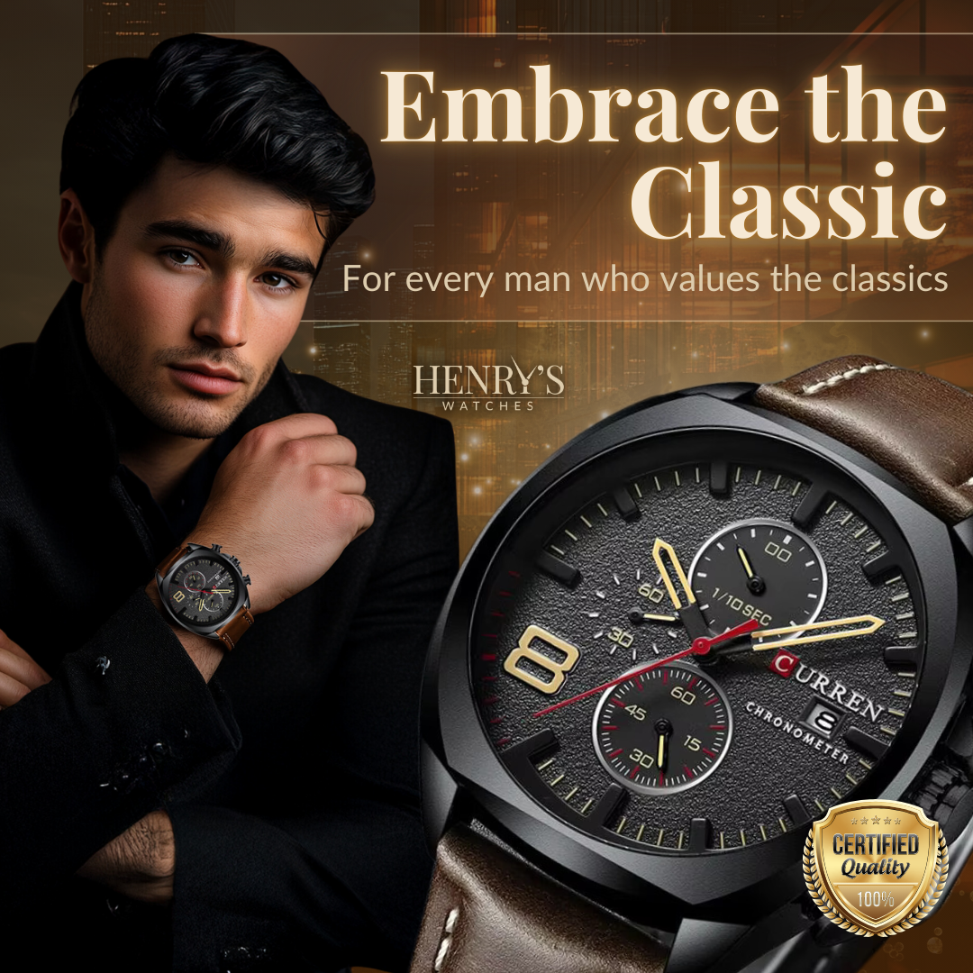 Classic Chronograph Sport Military Watch