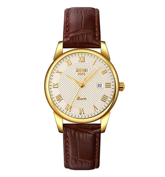 Classic Leather Business Couple Watch