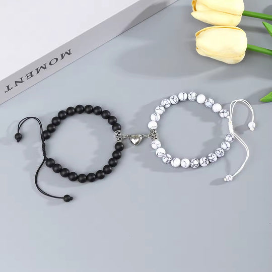 Classic Silicone Strap Quartz Watch & Bracelet Set