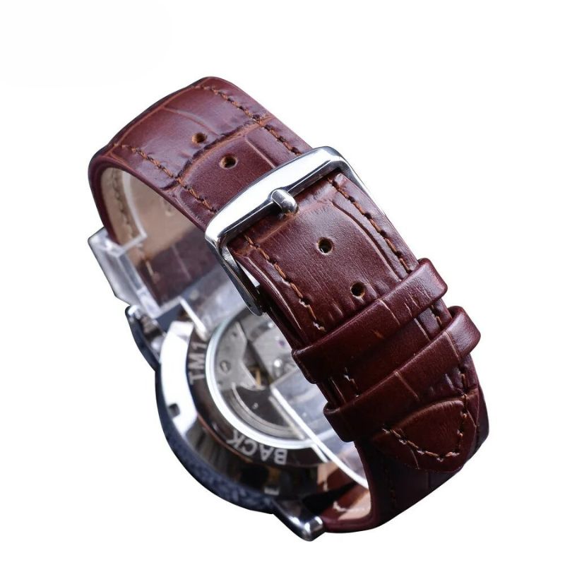 Fashion Luxury Leather Full Automatic Watch