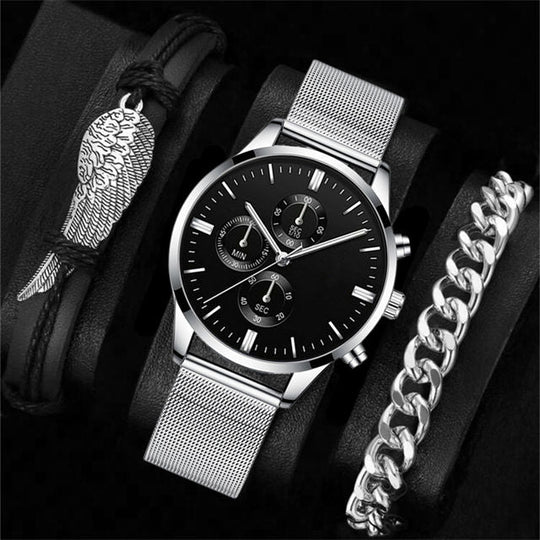 Heritage Chronograph Watch and Bracelet Set