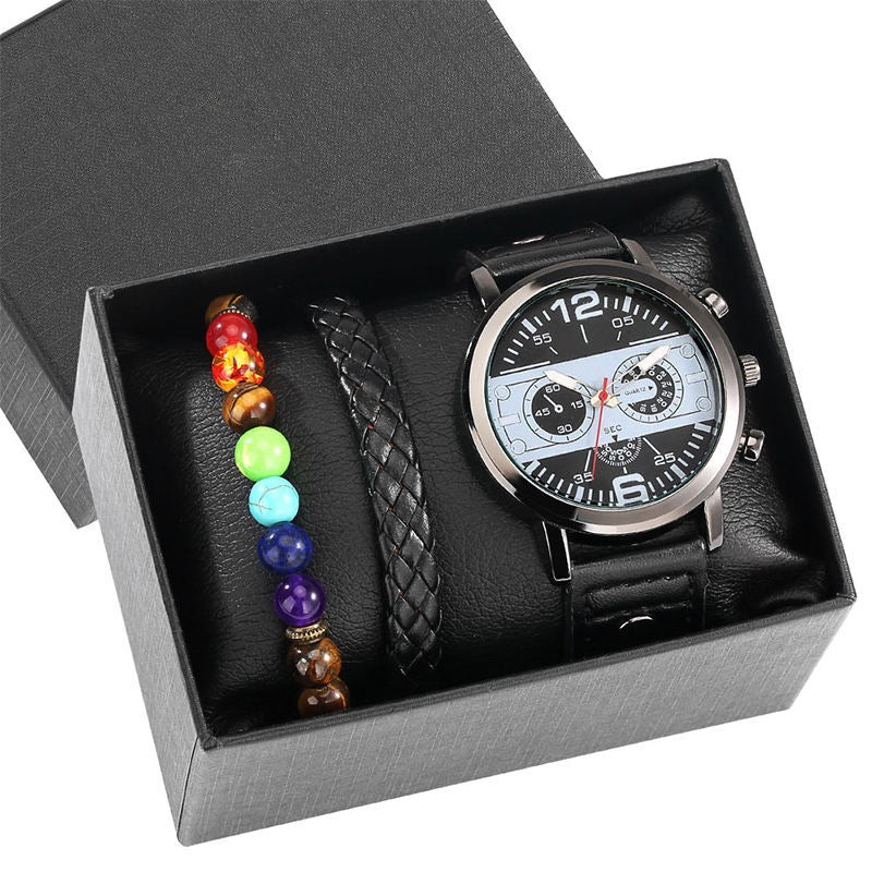 Horizon Analog Watch & Bracelet Set