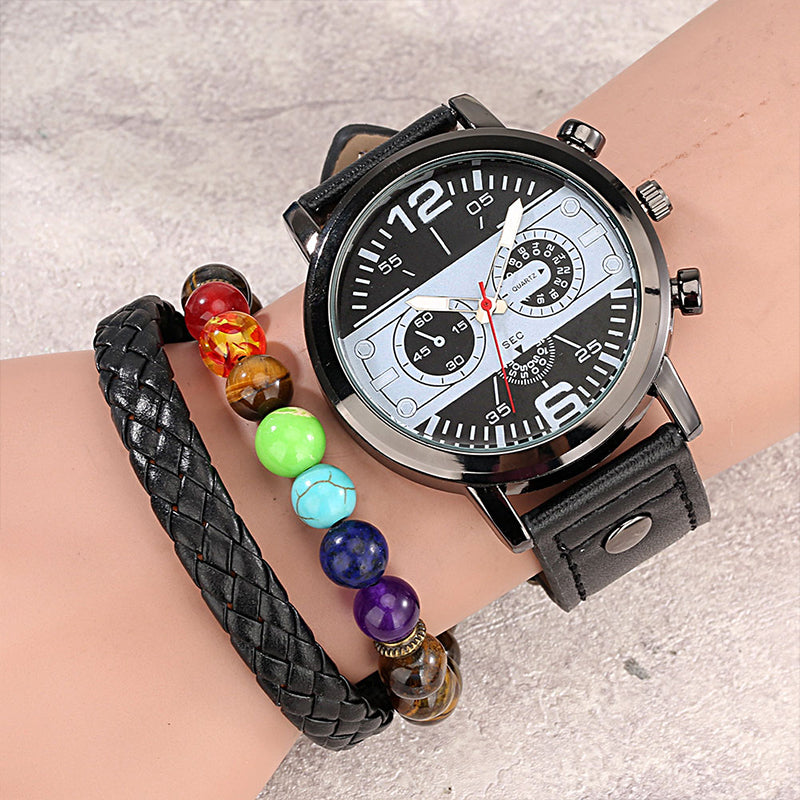Horizon Analog Watch & Bracelet Set