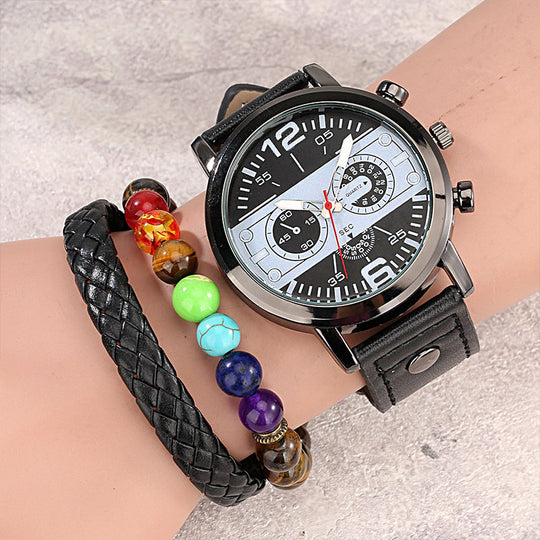 Horizon Analog Watch & Bracelet Set