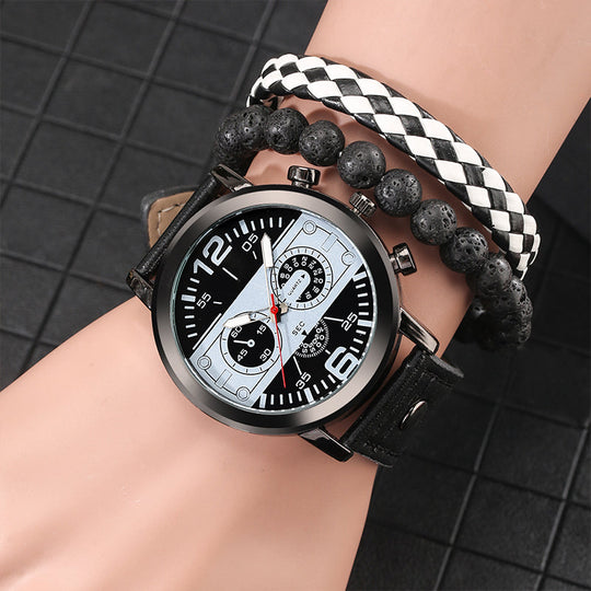 Horizon Analog Watch & Bracelet Set