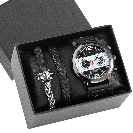 Horizon Analog Watch & Bracelet Set