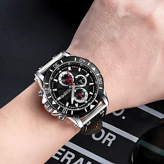 Leather Strap Quartz Watch