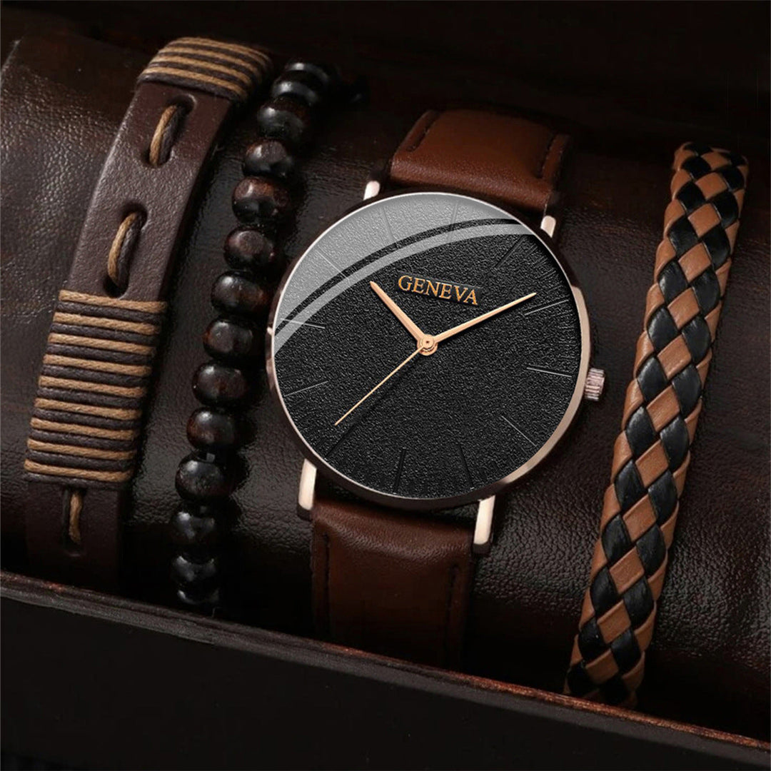 Lightweight Minimalist Business Watch & Bracelet Set