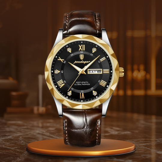 Luxury Leather Band Quartz Watch