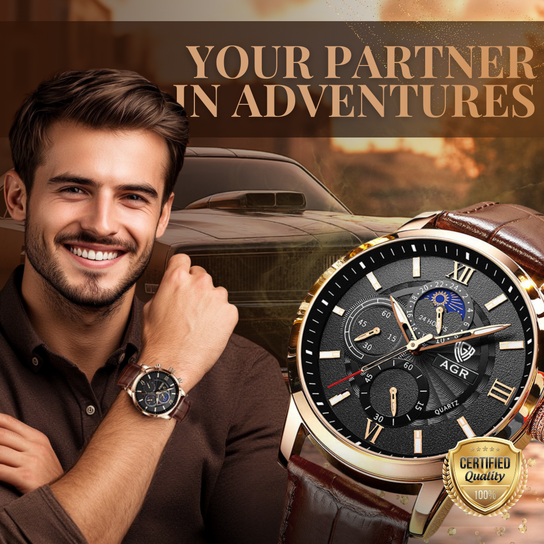 Luxury Leather Quartz Watch