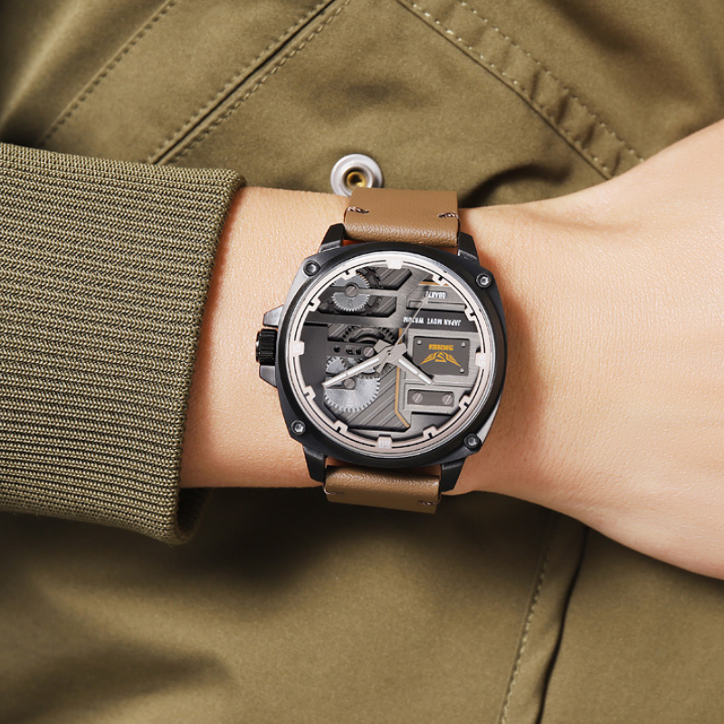 Quartz Leather Men's Watch