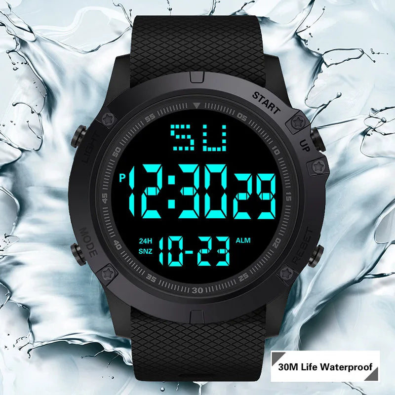 Rugged LED Digital Military Sports Watch