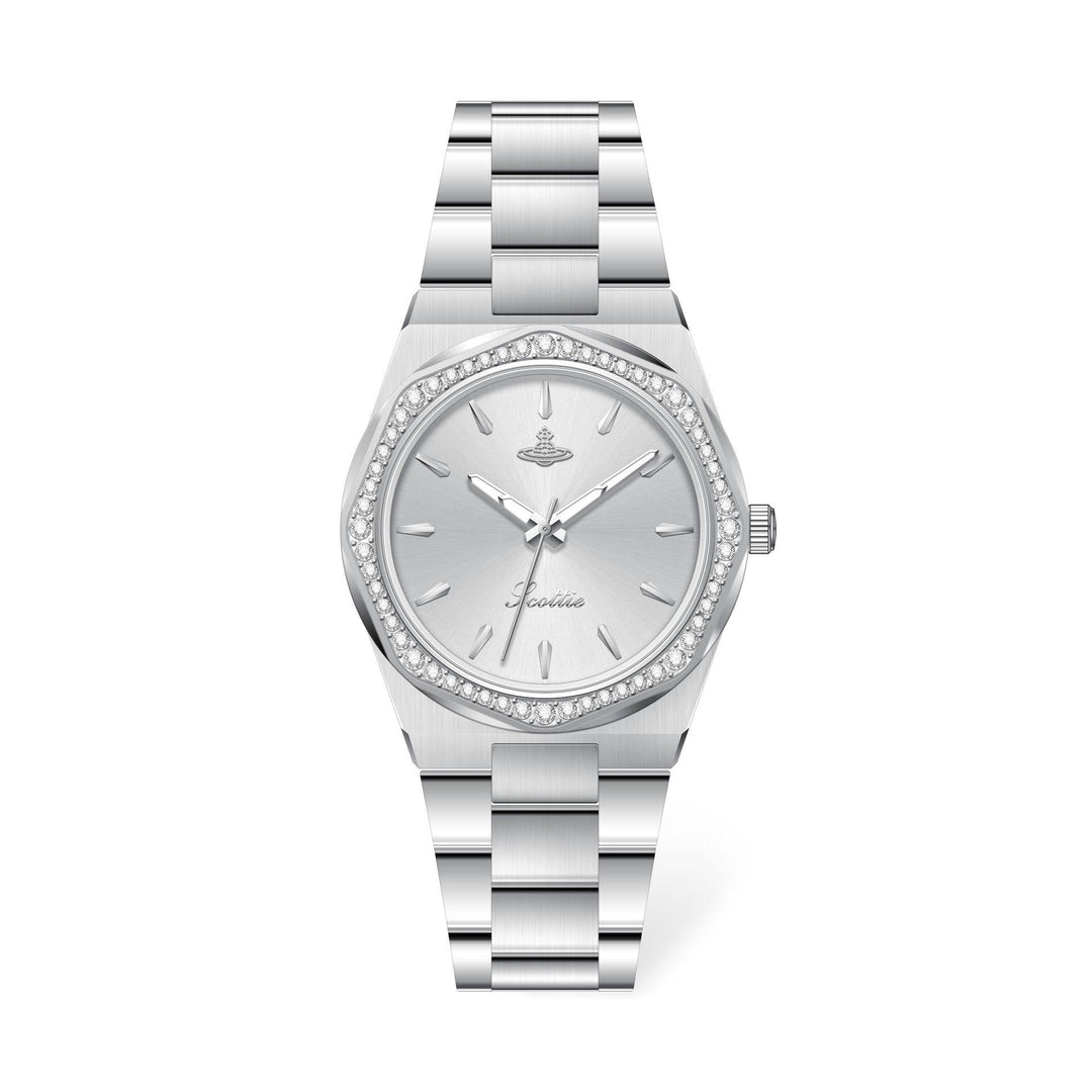 Stainless Octagonal Diamond Dainty Watch